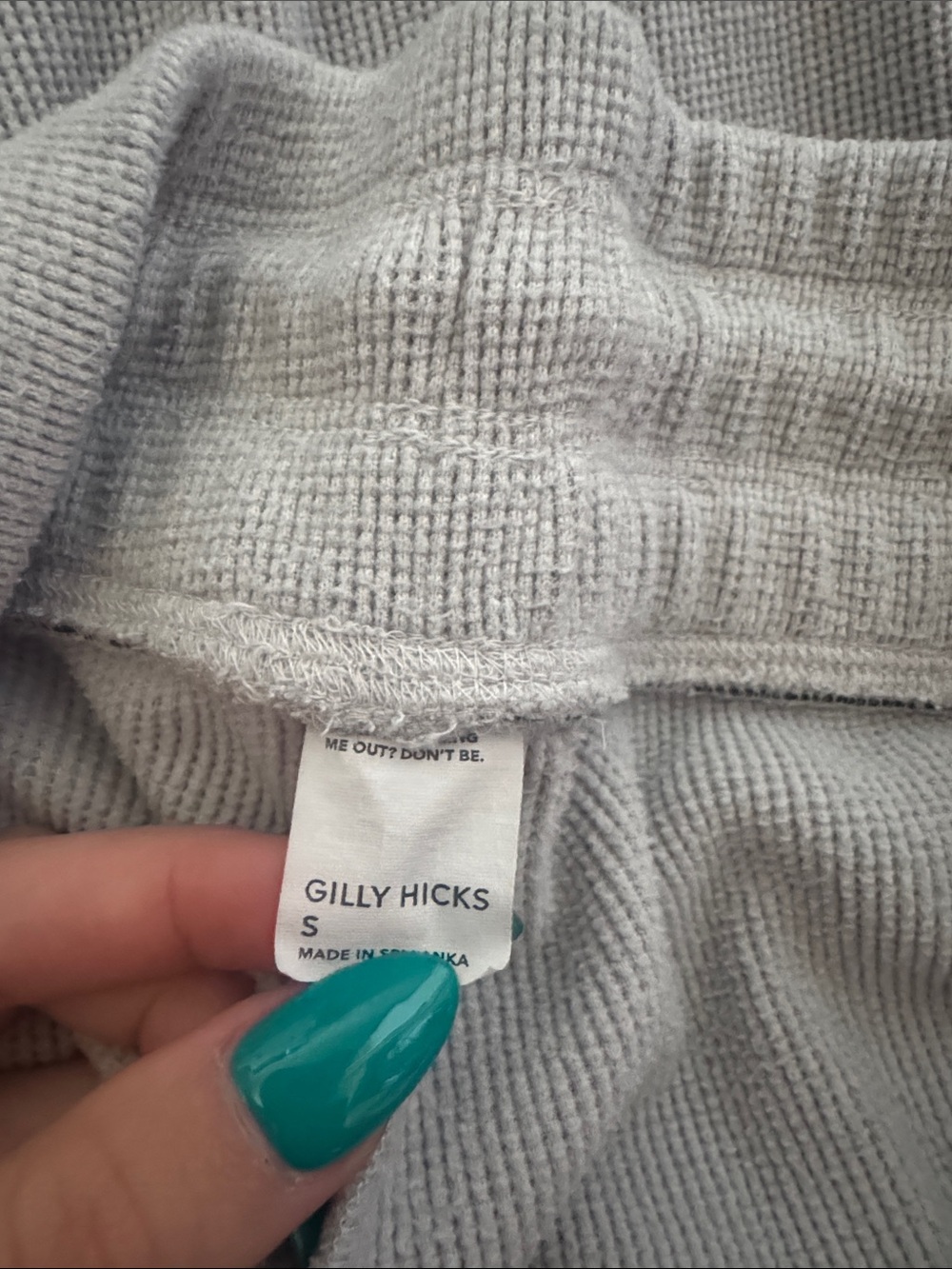 Hollister gilly hicks grey waffle pants - Picture 3 of 3
